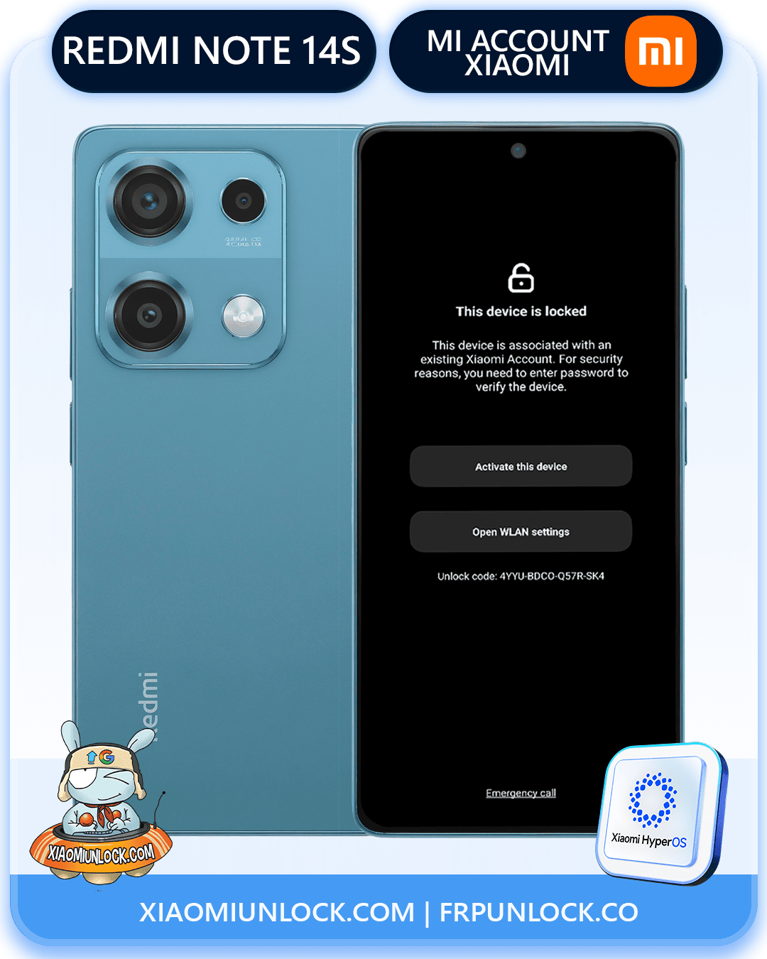 Remove Xiaomi Mi Account Redmi Note 14S